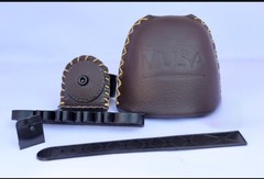 6 Arrow Traditional Leather Bow Quiver – Free Clip & Belt Included