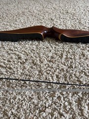Handmade Antique Wood Long Bow 58”- Herters Recurve Bow