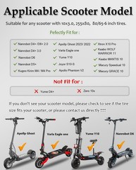 10×3 255×80 80/65-6 Off-road Rubber Outer Tire & Inner Tube Fit for Nanrobot …