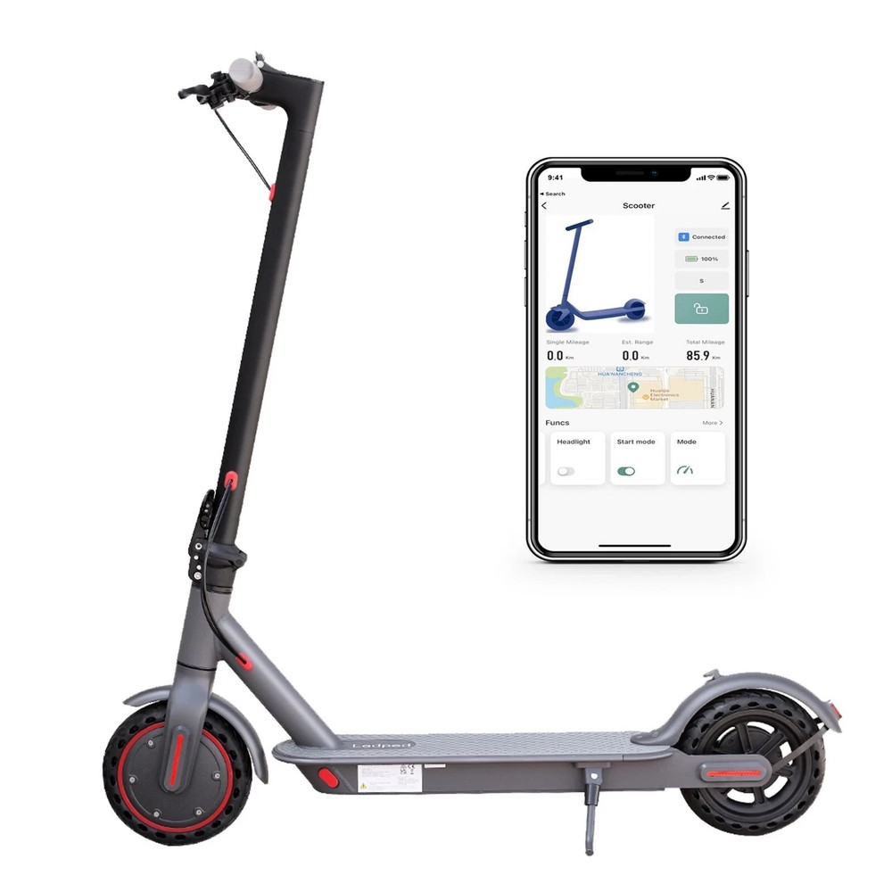 Adult Electric Scooter 19MPH 30KM Range Folding E-Scooter City Safe Commuter APP