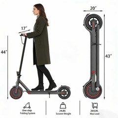 Ladped Folding LP40 Electric Scooter 350W 20KM Adult Folding E-Scooter 19mph