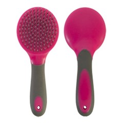 Hilason Soft Touch Horse Mane & Tail Brush Rose Grey