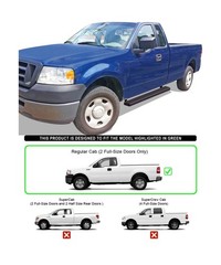 APS (Stainless Steel Black Powder Coated 5 inches) Running Boards Nerf Bars S…