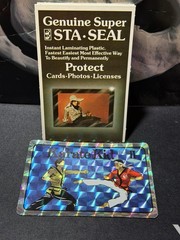 Karate Kid II Selectra Prism Jewel Vending Machine Sticker & Holder Cobra Kai