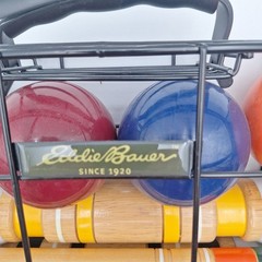 Eddie Bauer 6-Player Croquet Set – 100% Complete with Wire Case & Manual
