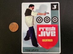 Fresh Jive Clothing Streetwear Goldfinger 1990s Sticker Vintage New Old Stock