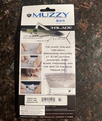 Muzzy Broadheads 3 blade 100 Grain 100gr 3 Pack Deer Bear Elk 1-3/16″ Cut