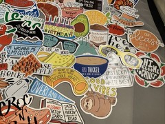 Vine Meme Stickers Croissant Oatmeal Chicken Popular Funny Food Sticker 67 Piece