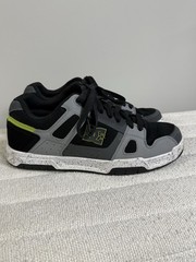 Men’s DC Stag Shoes Size 12, Gray W/ Lime Green Preowned Excellent