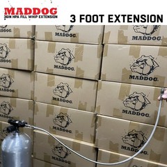 CLEARANCE Maddog Paintball Fill Whip Hose Extension 36″ Stainless Steel 4500 PSI