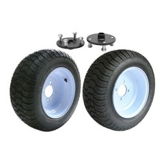2 Pack ATV Golf Cart Wheels Tire & Rim 4 x 4» Bolt Patterm & 23T Rear Axle Hubs