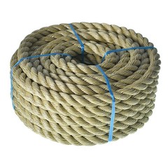 3/4 inch x 50 feet Twisted ProManila – UnManila Rop, 3 Strand Synthetic Polyp…