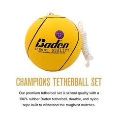 School Quality Tetherball Set – Soft-Touch Tetherball Ball and Rope