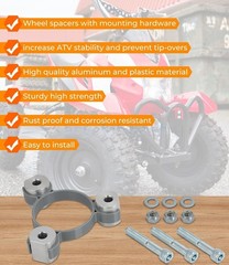 Wheel Spacers Kit For Razor Dirt Quad 24v 36v ATV Wide Stance 3″ Front, 2″ Rear
