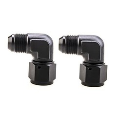 Female to Male Flare 90 Degree Swivel Hose Fitting Adapter Aluminium 8AN Normal
