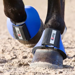 NEW Horze BLUE ProBell HorseBoots 19764-B-M MEDIUM (1 Pair) Neoprene NIP