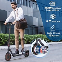 LADPED LP60 350W 8.5INCH Solid Tire Electric Scooter 25KM/H 10.5AH