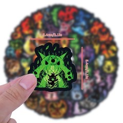 60PCS Neon Pokemon Stickers Waterproof Vinyl Laptop Water Bottle Skateboard Deca