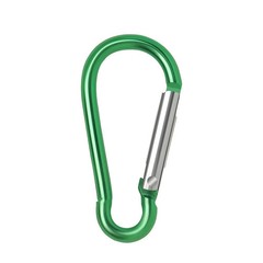 10 PCS Aluminum Carabiner D Shape Spring Clip Snap Key Hook Keychain Buckle