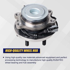 KUSATEC 515064 2WD/RWD Front Wheel Bearing and Hub Assembly Fit for Nissan Fr…