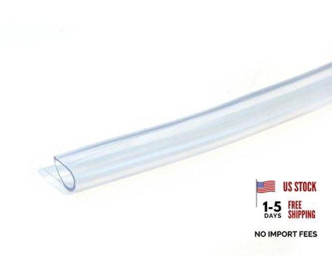 I/D 1/2″ O/D 5/8″ 10Ft 3 Metre PVC Clear Vinyl Tubing Flexible Air Food Water