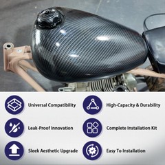Gas Fuel Tank for Coleman CT200U-EX Axis M200 Hisun HS200-3 & 196cc Mini Bikes