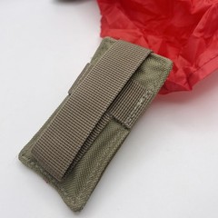 Airsoft Bright Red Dead Rag Quick Deploy Pouch Molle Compatab Tan Color