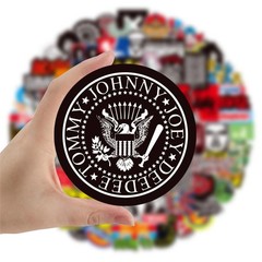 100 PCS Rock Music Punk Style Stickers Cartoon Hip-hop Personalized Decorative