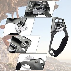 Climbing Hand Ascender Outdoor Mountaineering Tree Arborist Black – Right