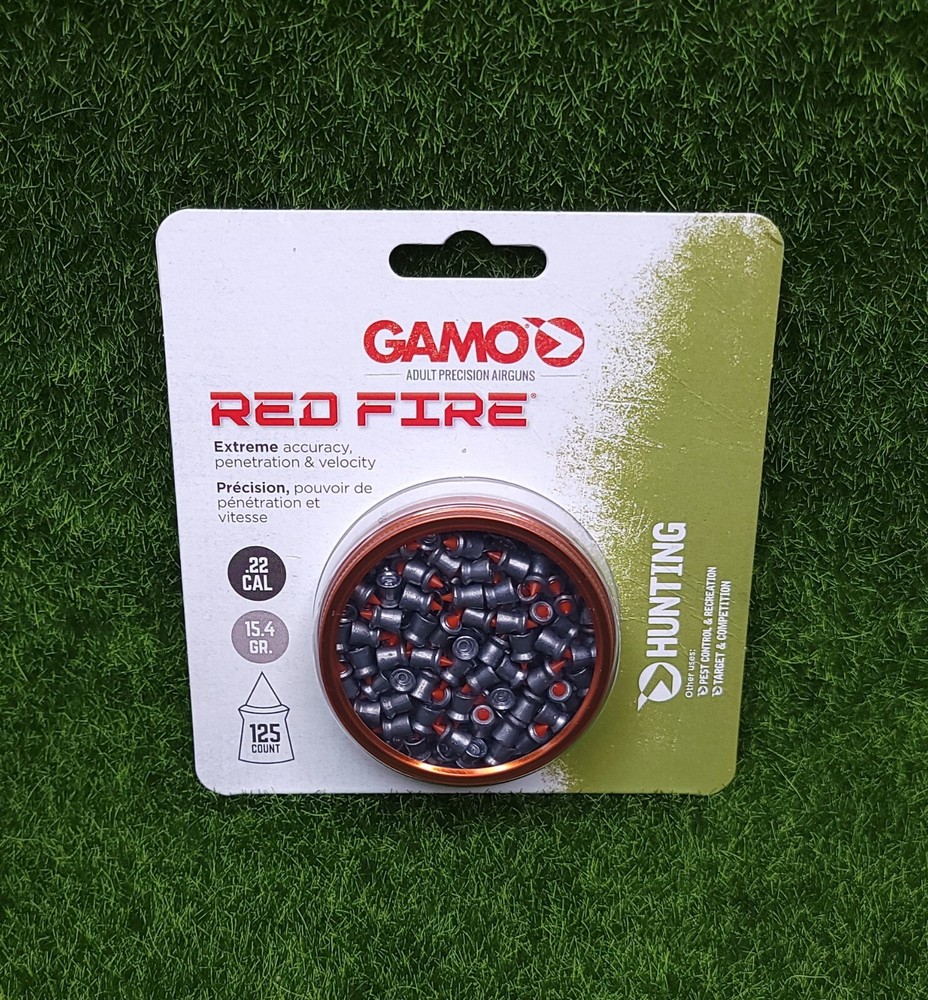 Gamo Red Fire Hunting Target Pellets .22, 125 Count Tin, 15.4GR. – 632270454