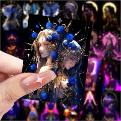 30Pcs Random Aesthetic Vintage Gothic Dark Romance Astrology Stickers Decals