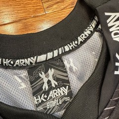 HK Army HSTL Paintball Jersey Mens Small Black Lime Green Padded Sport Graphic