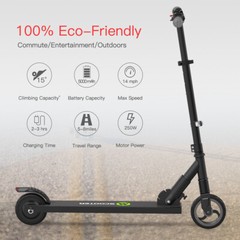 Electric Scooter Kids 250W Motor Long Range Safe Folding E-Scooter Refurbished