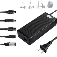 EVAPLUS UL Certified 42V 2A Fast Charger with 5 Type Plugs for 36V Lithium Ba…