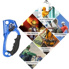 Aluminum Magnesium Alloy Rope Ascender Right Left Hand Optional Climbing Gear