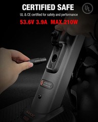 Original Ultra-Fast 210W 53.6V 3.9A Charger for Ninebot by Segway MAX G3, GT3,F3