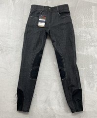 Ovation Riding Pants Ladies 26R Black Lda SoftFlex Classic Knee-Patch Breech