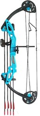 Youth Beginner Compound Bow Right Handed Blue 260fps 15-29lbs Adjustable