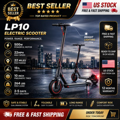 LADPED LP10 PRO Electric Scooter 500W 22MPH Folding Adult E Scooter APP