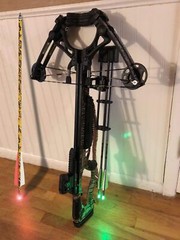Archery Crossbow Bolts 20 Inch Carbon Arrows Hunting Broadheads Led Nocks Shoot