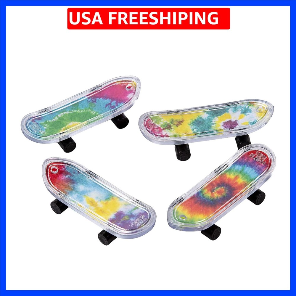 Mini Tie-Dyed Skateboards – 36 Pieces