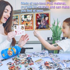 100 PCS Anime Stickers Mixed Vinyl Waterproof Stickers for Laptop Water Bottles