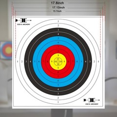 40Pcs 16 – 31In Standard Targets Paper Waterproof PVC FITA-Archery Practice Bow