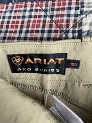 Ariat Pro Series Ladies BREECHES KHAKI Cotton Blend Girls Size 12R