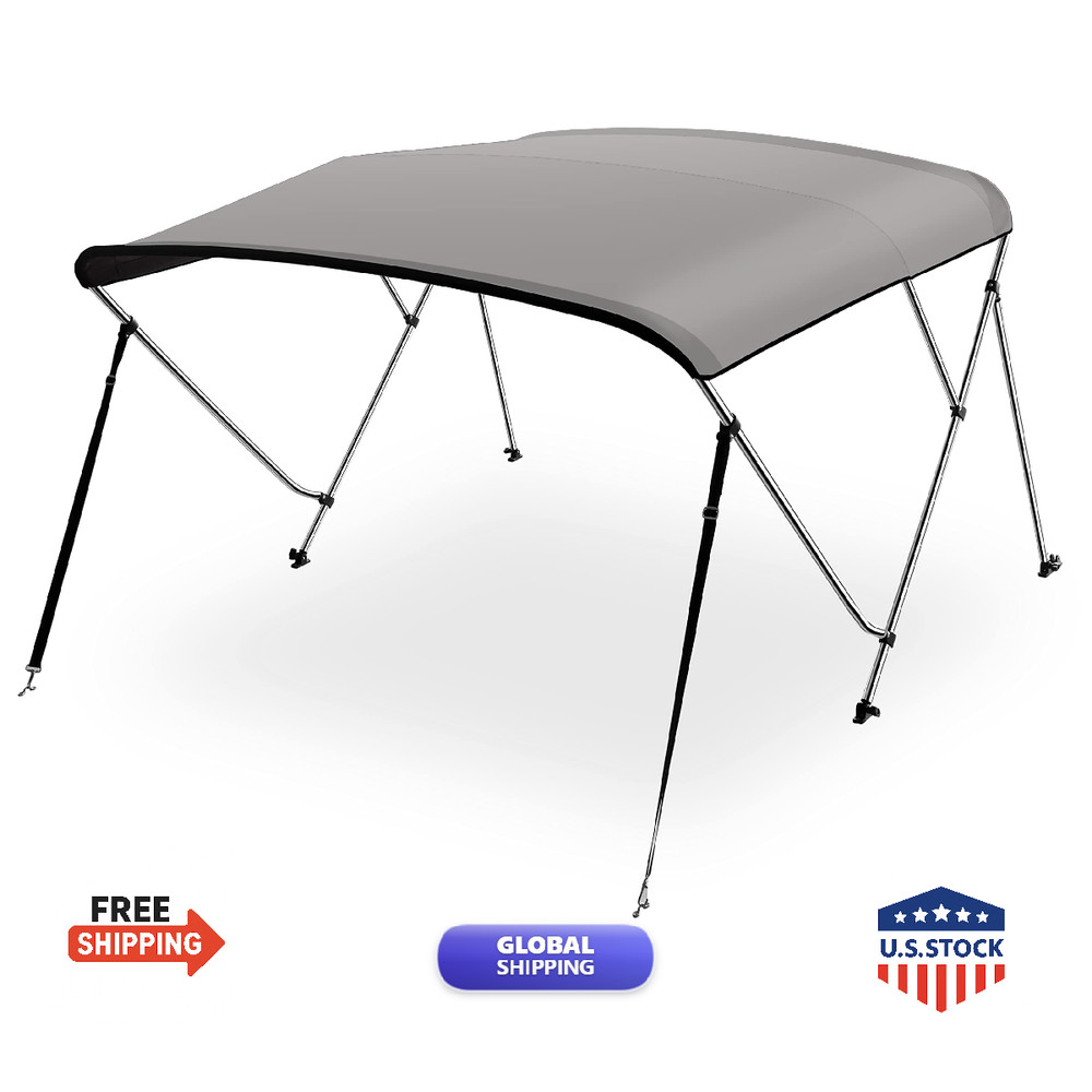 Serenelife Waterproof Boat Bimini Top Cover-79-84W 4 Bow Bimini Top Canvas Sun