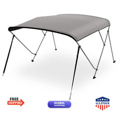 Serenelife Waterproof Boat Bimini Top Cover-79-84W 4 Bow Bimini Top Canvas Sun