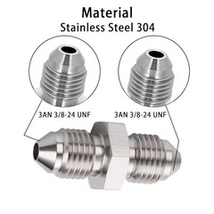 AN3 (3/8-24 UNF) Male Inverted Flare Stainless Steel Brake – 4PCS