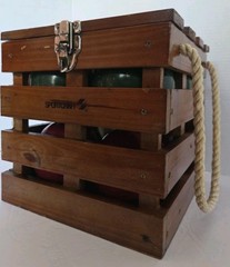 Vintage SportCraft Heritage Bocce Ball Set in Wooden Box