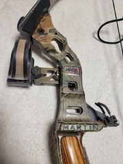 Right Handed Martin Rage Elite, 55-70#, 23-30″ Draw, Sight, Rest, Stabilizer