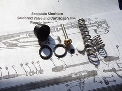 Sheridan C- Blue/ Silver Streak .20cal/5mm Air Rifle Seal Kit w/ Instructions